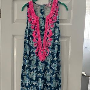Lily Pulitzer Shift Dress Elephant